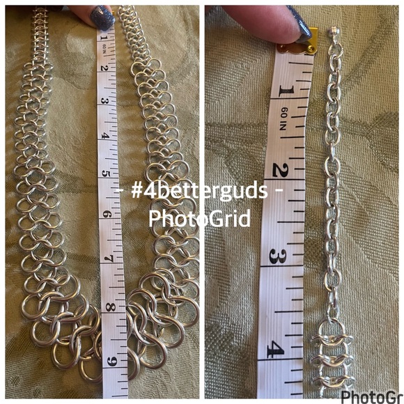 Infinity Symbol Silver Loop Chain Adjustable Length Necklace O/S - Picture 6 of 10